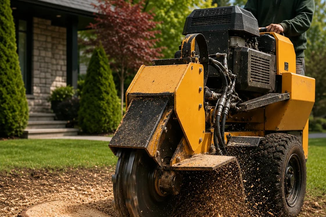 Service d’essouchage et travaux arboricoles résidentiels au Québec